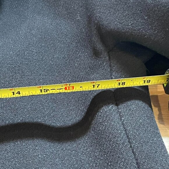 J. Crew Cocoon Coat in Italian Stadium Cloth Wool Black B2780 Size 2 - Picture 4 of 7